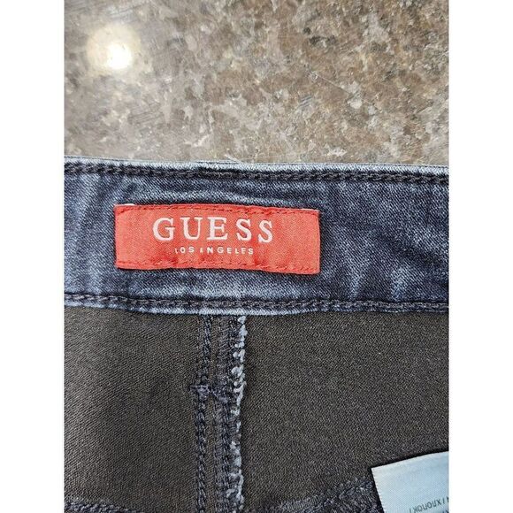 GUESS Women Dark Blue Size 27 Flared Jeans - Picture 3 of 13